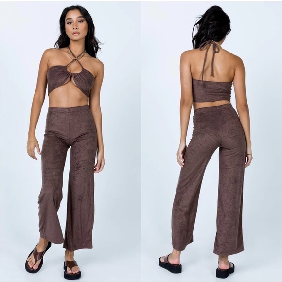 PRINCESS POLLY Latiana Set Brown - Picture 1 of 3